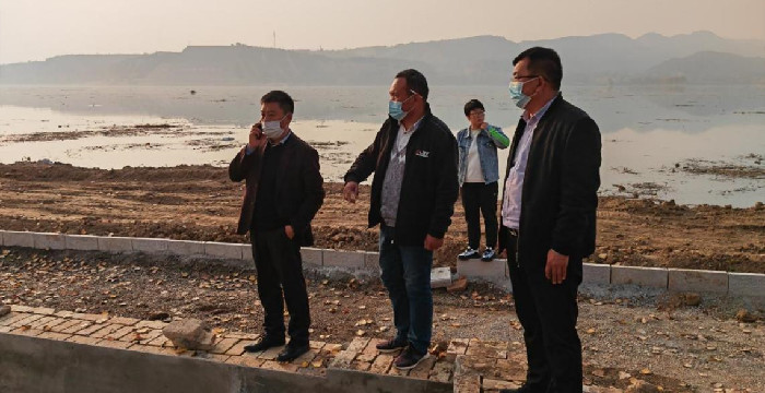 创建国家级三门峡天鹅湖旅游度假区一号码头提升改造工程现场督察